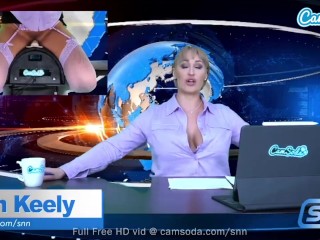 Camsoda - Dirty Blonde Milf Rides Sybian Until Wild Orgasm Live On Air