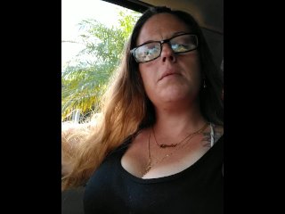 Cute Milf Smoking Cigeratte In Car