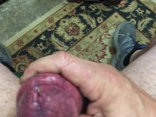 THICK PUMPED COCK JERKING WITH LOTS OF PRE CUM