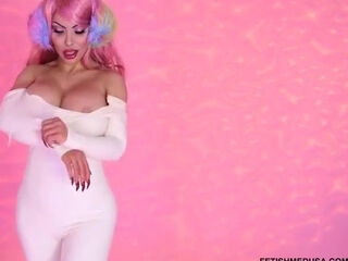 Lady Medusa - Sexy White Latex Suit