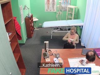 FakeHospital Super-Steamy blondie enjoys the medics muscles and sleek chatting charm