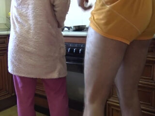 Mature Stepmother Lets Me Fuck Her Hairy Pussy In The Kitchen 5 Min