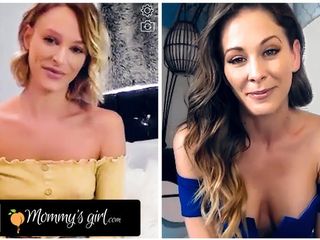 MOMMYSGIRL Hungry Emma Hix And Step-Mother Cherie DeVille Share Their Raw Muff On Web Cam