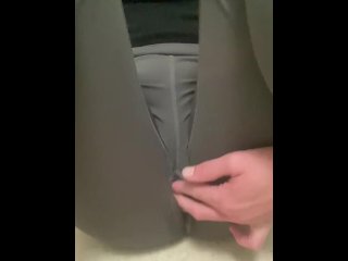 CAMEL TOE ! Rubbing my wet pussy in tight leggings